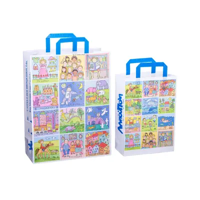 Sacosa cadou din hartie - Amintiri  (L -32 x 14 x 42cm, 90g) TSG2207