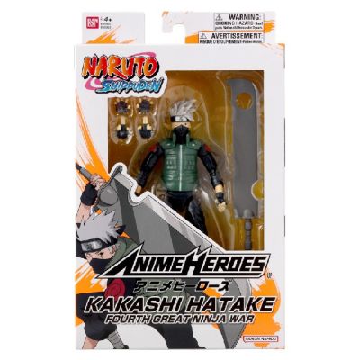 BANDAI FIGURINA  NARUTO SHIPPUDEN HATAKE KAKASHI FOURTH GREAT NINJA WAR   16.5CM VIVBan36963