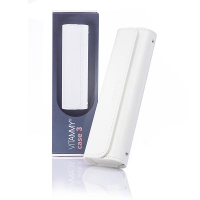 Husa de protectie Vitammy Case 3, din piele ecologica, dedicata periutelor de dinti electrice... BITvitammycase3alb