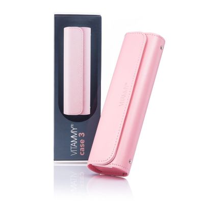 Husa de protectie Vitammy Case 3, din piele ecologica, dedicata periutelor de dinti electrice... BITvitammycase3roz