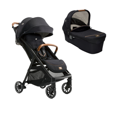 Joie - carucior pentru copii ultracompact 2 in 1 parcel, nastere - 22 kg, signature eclipse (carucior parcel eclipse + landou ramble xl eclipse) bbbs2112aaecl000set1
