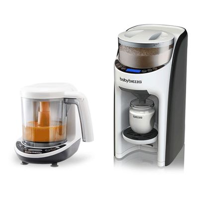 Pachet Bebe Start - Espressor lapte Formula Pro Advanced White + Robot One Step Baby Food Maker Deluxe de la Baby Brezza