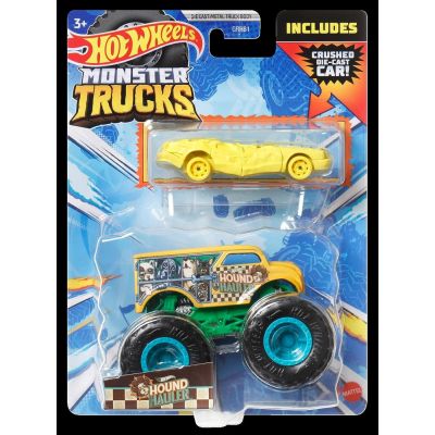 HOT WHEELS MONSTER TRUCK SI MASINUTA METALICA HOUND HAULLER VIVMTGRH81_HKM12