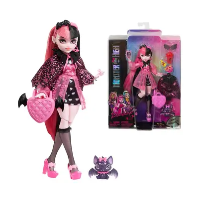 MONSTER HIGH PAPUSA DRACULAURA CU ANIMALUT SI ACCESORII VIVMTHHK51