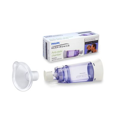 Set Camera de inhalare 0 - 18 luni Philips Respironics Optichamber Diamond, cu masca S compatibila BITsetoptichamberS