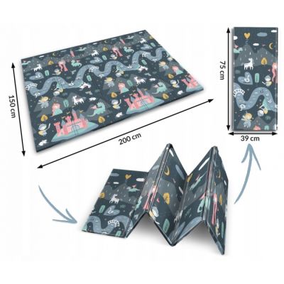 Salteluta de joaca din spuma 200 x 150 x 1 cm nukido nk-341 edeedi734102