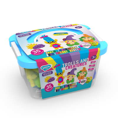 Set plastilina, Lovin&#039;Do - Trolls and Creatures KRTOK41220