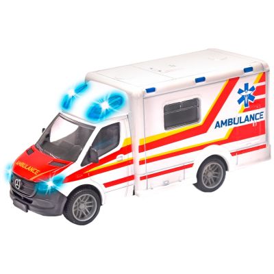 Masina ambulanta majorette mercedes-benz splinter cu lumini si sunete hubs213712001038