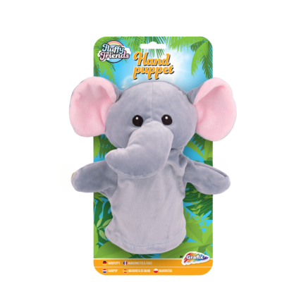 Papusa de mana - elefant vesel