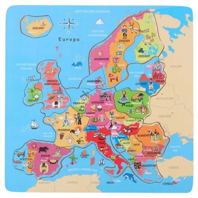 Puzzle din lemn Europa Marionette 19 piese ERFED17481
