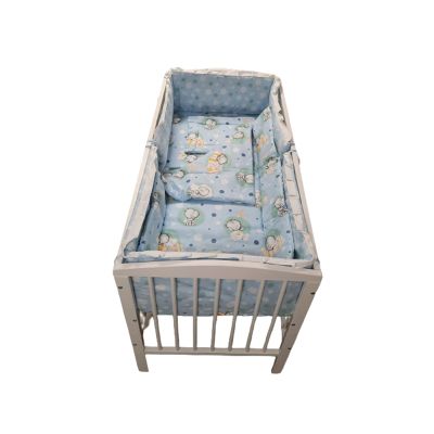 Lenjerie MyKids Baby Teddy Albastru 4+1 Piese 120x60 cm 00007735
