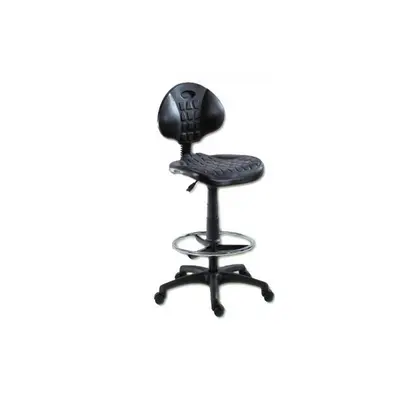 Scaun profesional ext, ergonomic, mecanism asincron, inaltime reglabila, suport picioare, poliuretan, baza polipropilena, 120 kg, negru drm171
