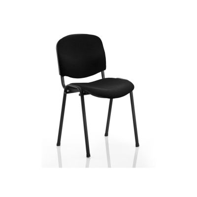 Scaun vizitator taurus tn, cadru metalic, tapitat cu stofa, stivuibil, 120 kg, negru drm164