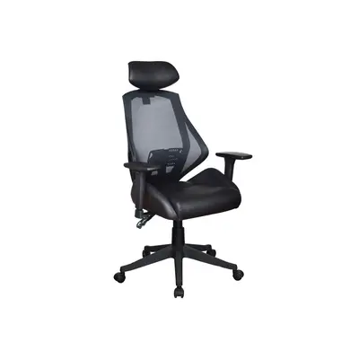 Scaun birou sl q406, ergonomic, brate ajustabile, inaltime ajustabila, mecanism balansare, mecanism multiblock, 100 kg, negru drm4580