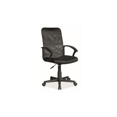 Scaun birou sl q702, mesh, inaltime reglabila, mecanism de balans, rotire  360°, ergonomic, suport lombar, negru drm9389