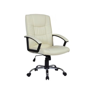 Scaun directorial gn02, ergonomic, cadru cromat, inaltime ajustabila, balans, 100 kg, bej drm3035