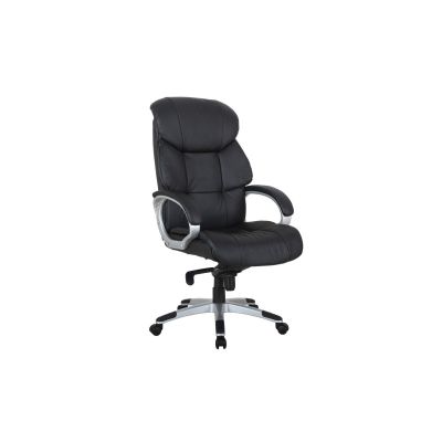 Scaun directorial gn107, robust, piele ecologica, multiblock, baza polipropilena, 150 kg, negru drm9504
