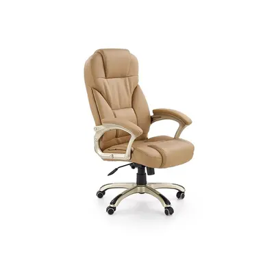 Scaun directorial mh dante, cadru polipropilena, piele ecologica, inaltime ajustabila, mecanism balansare, 136 kg, 119x67x52 cm, bej drm2013