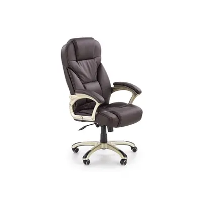 Scaun directorial mh dante, cadru polipropilena, piele ecologica, inaltime ajustabila, mecanism multiblock, roti cauciucate, 136 kg, maro drm2753