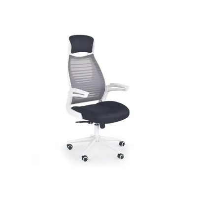 Scaun directorial hm franklin, mesh, ergonomic, inaltime ajustabila, mecanism balansare, mecanism multiblock, cu tetiera, 136 kg, 124x60x65 cm, gri drm2223