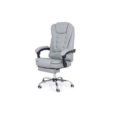 Scaun directorial off 418, piele ecologica, rotativ, mecanism de balans, suport picioare, 120 kg drm4199