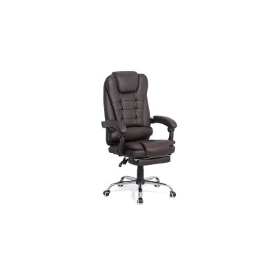 Scaun directorial ergonomic off 418, piele ecologica, functie recliner, suport picioare extensibil, inaltime reglabila, 120 kg drm9605