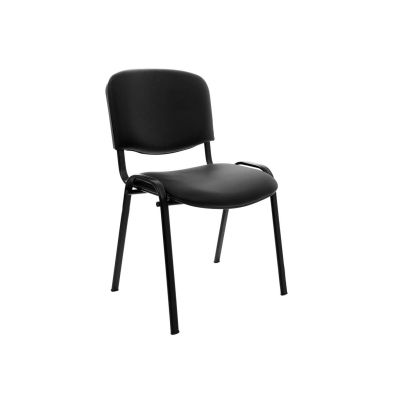 Scaun vizitator piele ecologica taurus negru drm4256