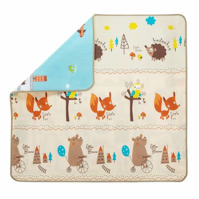 Feedo - Covoras de joaca, Reversibil, Impermeabil, Din spuma, Fara BPA, 180 x 180 x 1 cm, 0 luni+, Multicolor BYN202074