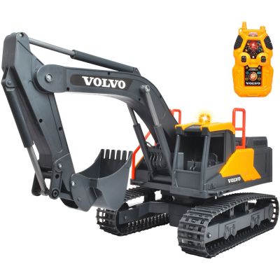 Excavator dickie toys volvo mining excavator 60 cm cu telecomanda, lumini si sunete gri hubs203729018onl