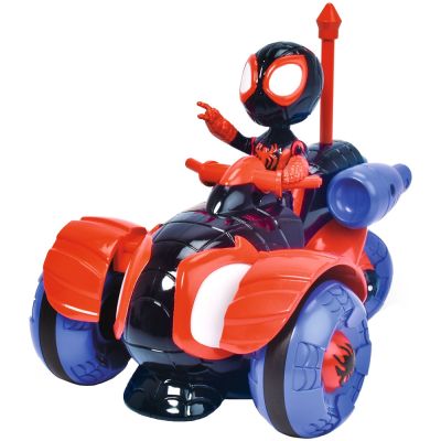 Masina jada toys rc miles morales techno-racer 1:24 17 cm cu telecomanda hubs203223001