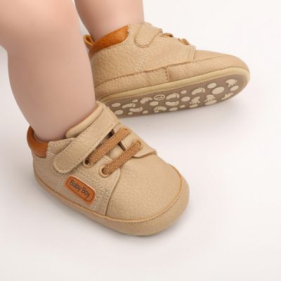 Pantofiori crem pentru baietei - Baby Boy MB9653-p24