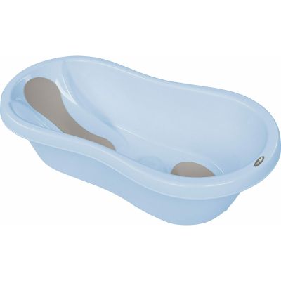 Cadita, Cu doua parti antiderapante, Cu dop, Conform cu standardul european de securitate EN 17072:2018, FreeON, 81x41x24 cm, Blue BYN49225