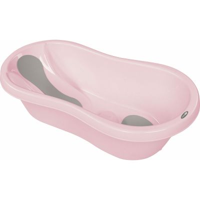 Cadita, Cu doua parti antiderapante, Cu dop, Conform cu standardul european de securitate EN 17072:2018, FreeON, 81x41x24 cm, Pink BYN49218