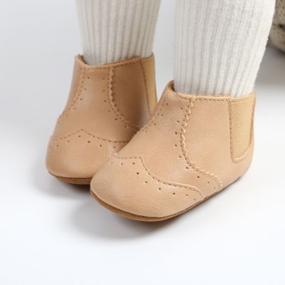 Cizmulite scurte crem pentru bebelusi - Simply MBM2045-2-c3