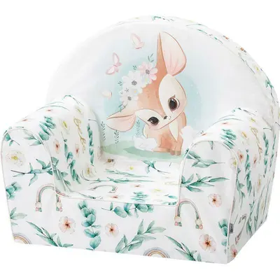 Fotoliu din burete pentru copii Green Magic, Bubaba, 9 luni - 5 ani, Cu Husa detasabila BYN80227