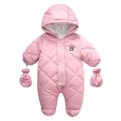 Combinezon roz pudra din fas - Teddy bear MD917-2-ca