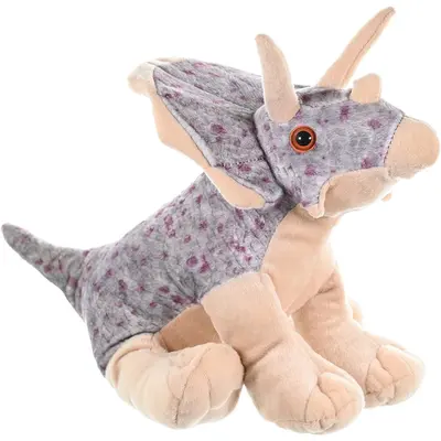 Dinozaur triceratops - jucarie plus wild republic 30 cm wr10960