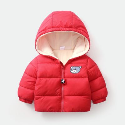 Geaca rosie pentru fetite - Teddy MDLS06-2