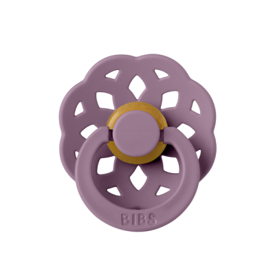 Bibs - suzeta boheme latex, tetina rotunda, 6 luni +-mauve bbb220300c