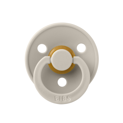 Bibs - suzeta colour latex, tetina rotunda, 18 luni+-sand bbb300214c