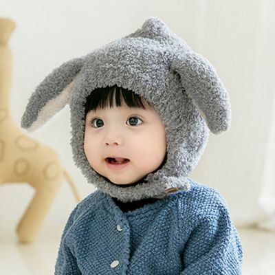 Caciulita gri pentru bebelusi - Bunny MBHT2023-13-4-sa4
