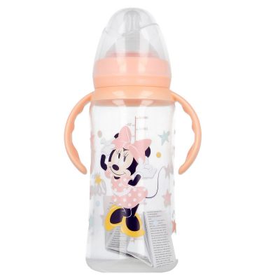 DISNEY MINNIE BIBERON 360 ML ANTICOLICI , DEBIT VARIABIL, CU MANER DNBST13104