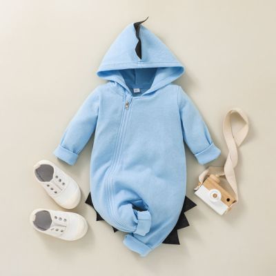 Salopeta bleu pentru baietei - dino (marime disponibila: 0-3 luni) am846-2-j.0-3 luni