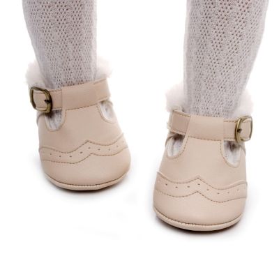 Pantofiori crem imblaniti pentru fetite - Lilly LIB150-3-p29