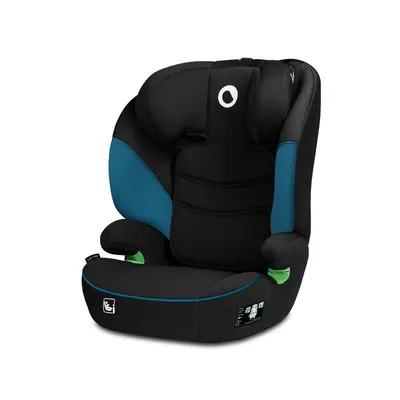 Lionelo - Scaun auto Lars i-Size, Cu tetiera reglabila in 10 pozitii, Cu pozitionare spre sensul de mers, 15-36 Kg, 100-150 cm, Conform cu standardul european de securitate ECE R129/03, Negru/Albastru BYNLO-LARS_I-SIZE_GREEN_TURQUOISE
