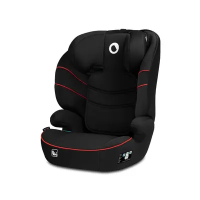 Lionelo - Scaun auto Lars i-Size, Cu tetiera reglabila in 10 pozitii, Cu pozitionare spre sensul de mers, 15-36 Kg, 100-150 cm, Conform cu standardul european de securitate ECE R129/03, Negru/Rosu BYNLO-LARS_I-SIZE_SPORTY_BLACK_RED