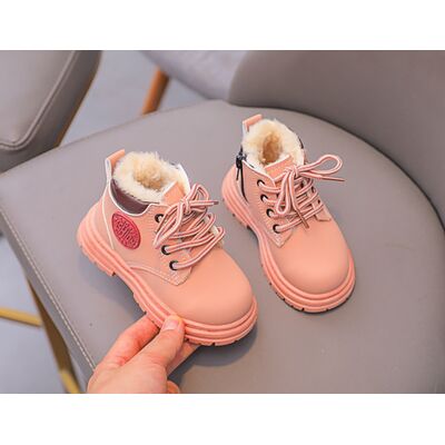 Ghete imblanite roz somon - fashion (marime disponibila: marimea 22) mdfl333-4-de4.marimea 22