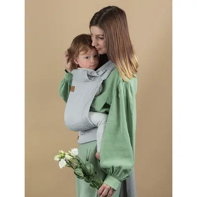 Marsupiu isara quick half buckle pearl grey