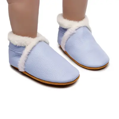 Pantofiori bleu imblaniti pentru fetite - Lulu LIXH00269-3-p34