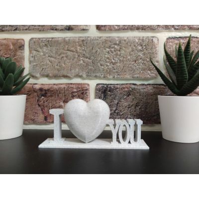 Figurina 3d i love you